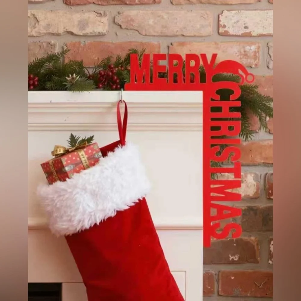 🎄🎁 Red Merry Christmas Door Frame Decoration - Picture 2 of 5